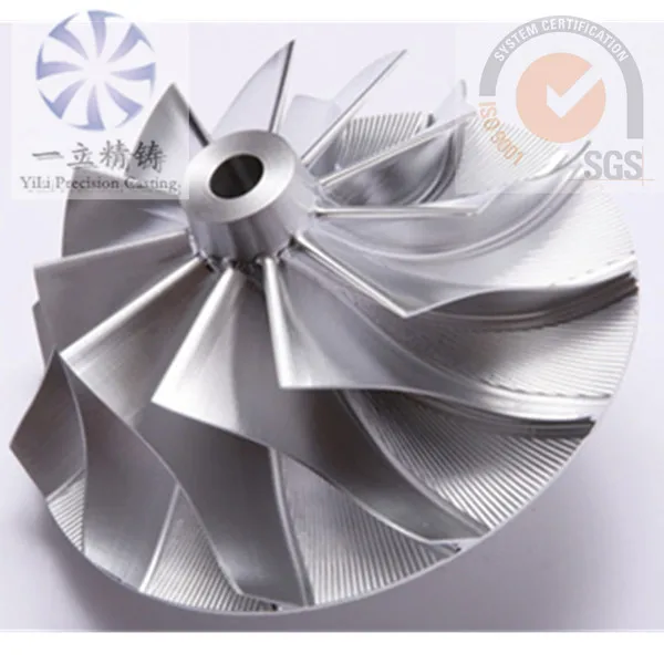 aluminium turbine impeller/wheel for locomotive