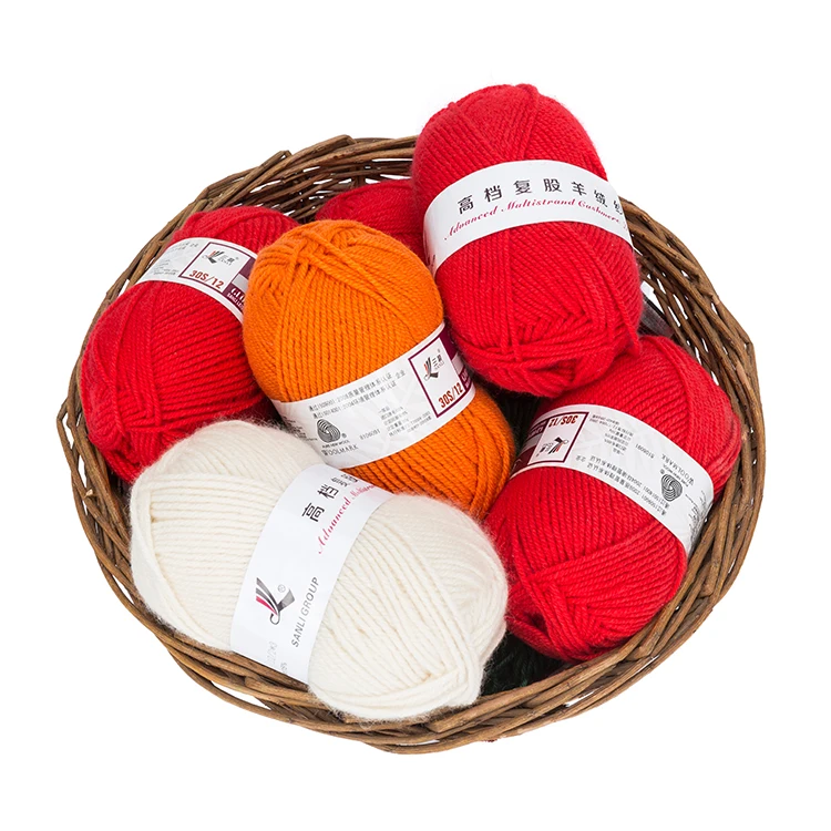 
High Quality Worsted Super Soft Dyed 100 Hand Knitting Cashmere Yarn 