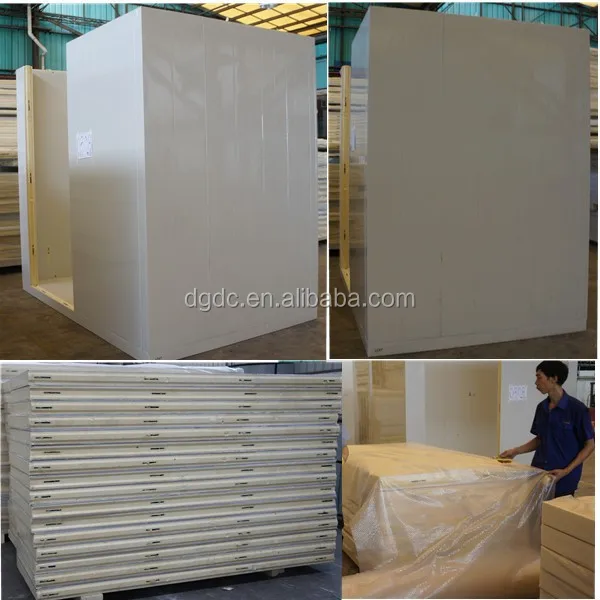 Polyurethane Sandwich PIR Foam Insulation Board Cold Room Panels Easy Install