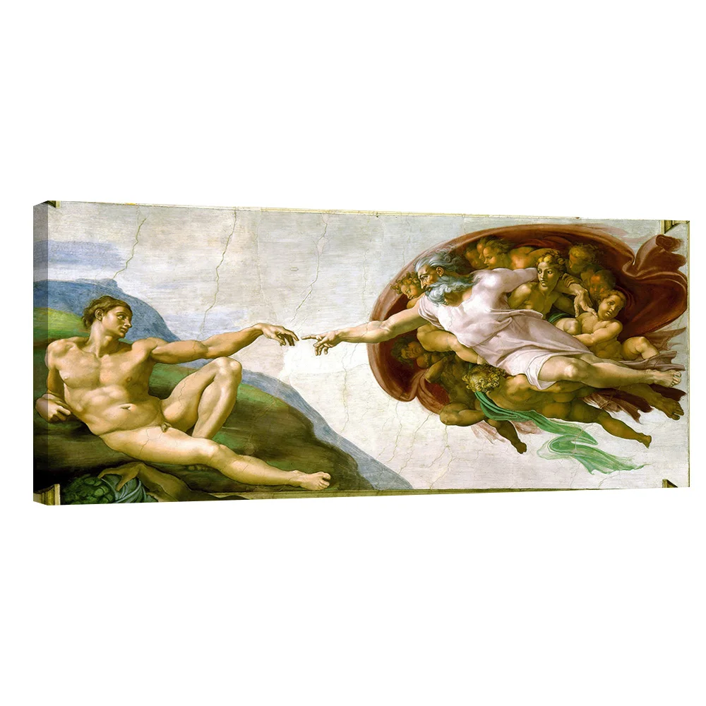 Famous painting reproduction of Michelangelo three grate master of Renaissance Genesis