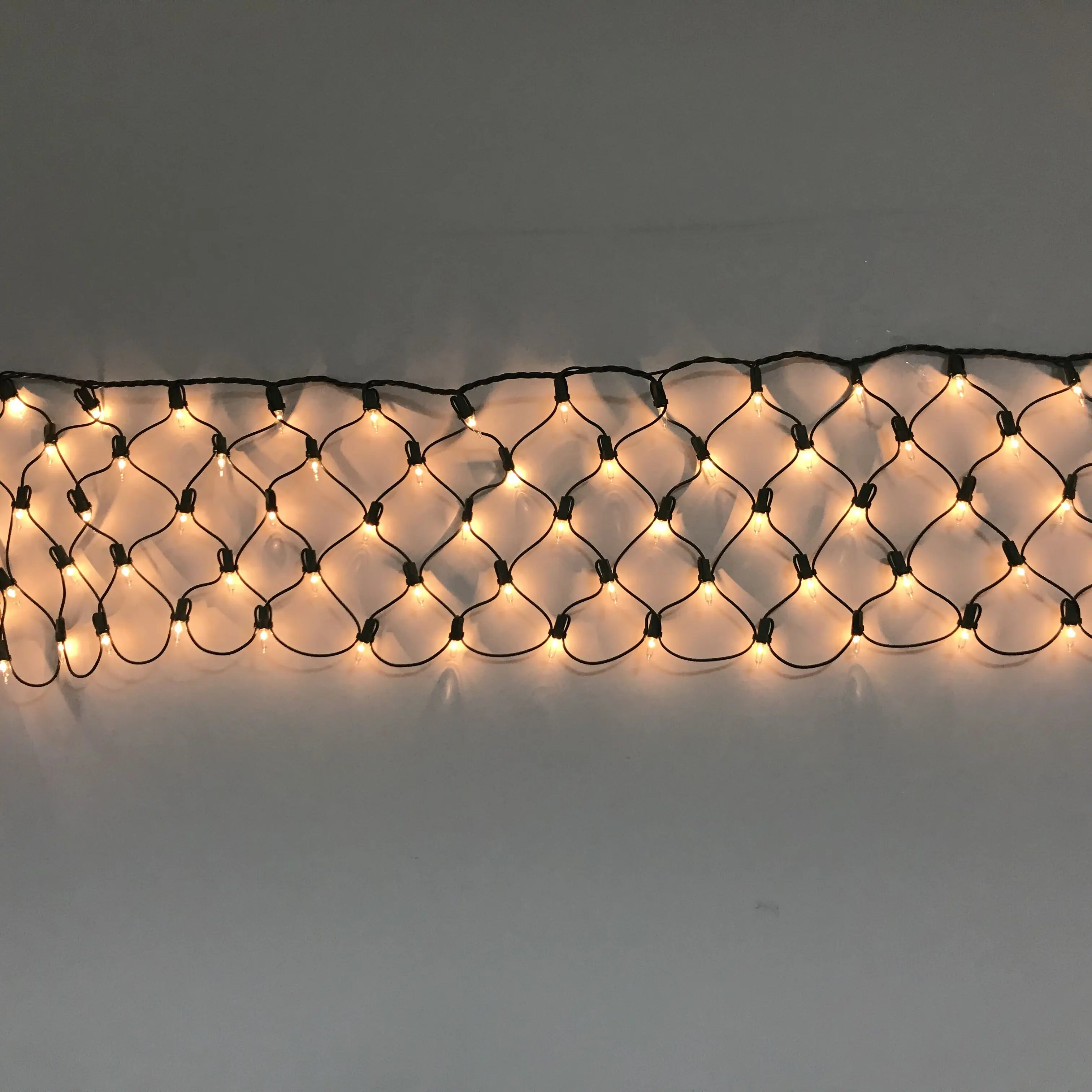 UL 150Count 4X6FT Covers Mesh Light Christmas Clear Bulb Net Lites