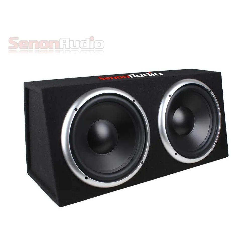 Автомобильный двойной 10-дюймовый сабвуфер Active, автомобильный аудиокорпус, сабвуфер, 10 дюймов