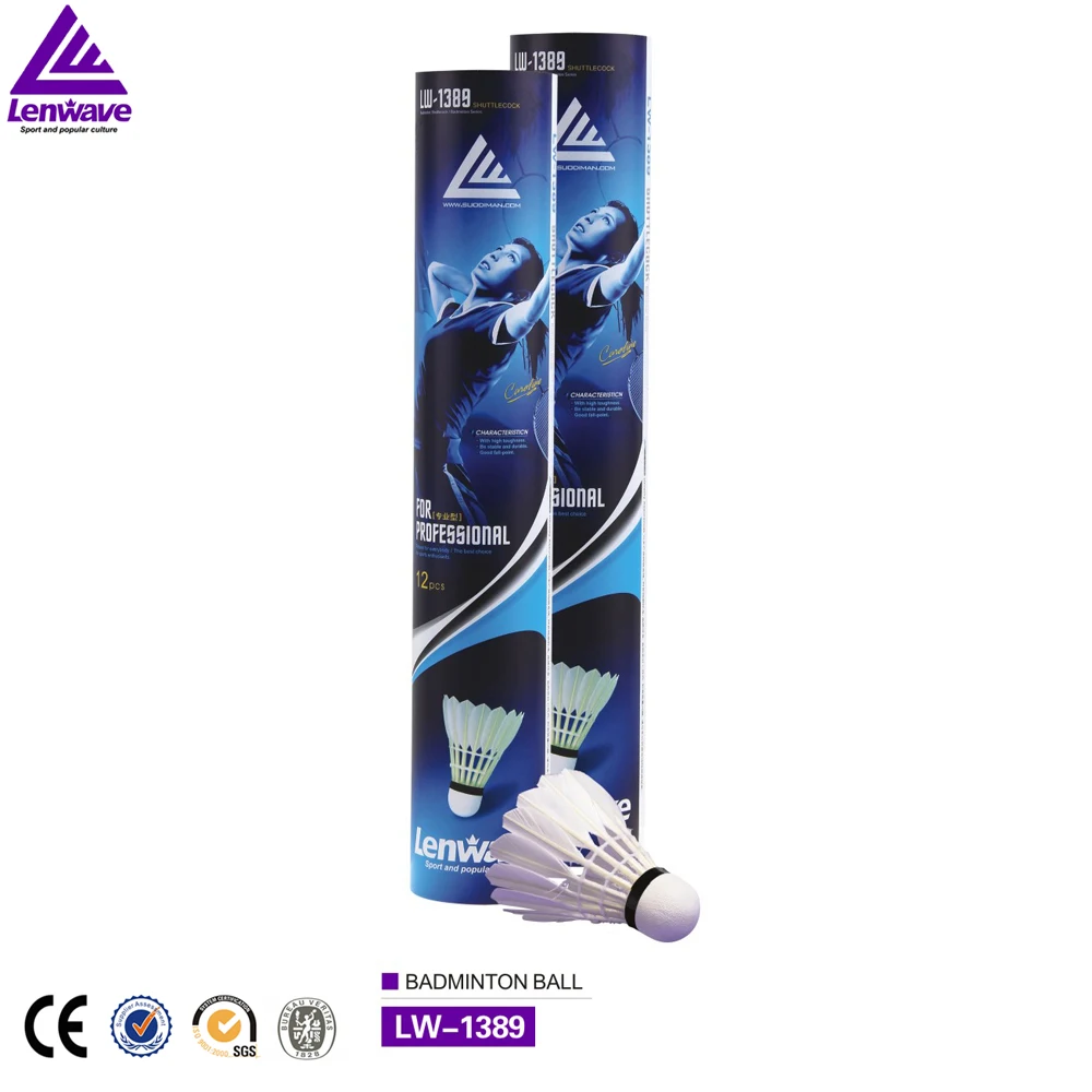 High quality Lenwave brand outdoor cheap badminton shuttlecock