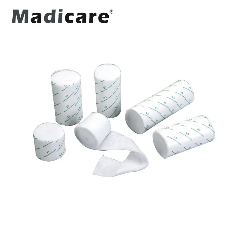 Orthopaedic medical fracture pop under cotton viscose synthetic Polyester plaster of paris roll Bandage Pad casting plaster