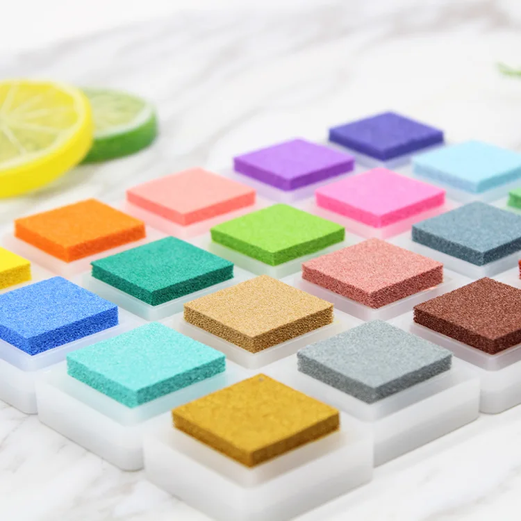 3*3 Wholesale custom DIY Multi Color Craft Finger Paint Ink Pad For Children