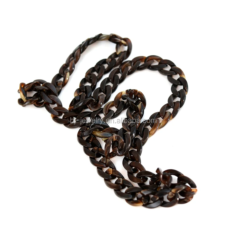 Leopard Plastic Chain Necklace Wholesale Long Chain Women Accessory