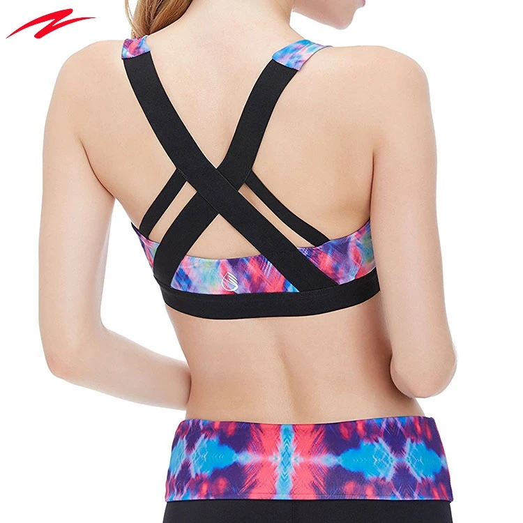 Factory Fancy Sexy Ladies Custom Sport Yoga Bra Tight Gym