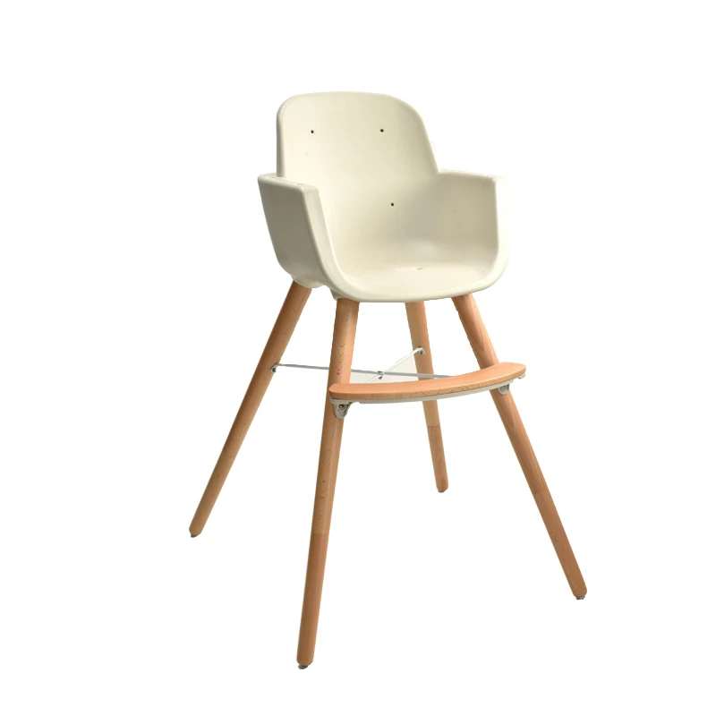 kid first sitting chair wooden leg fashion design baby high chair