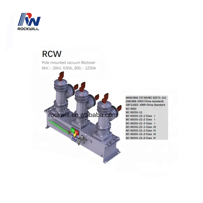 38kV Auto recloser/ACR with smart APP management software for automation application / Vacuum recloser