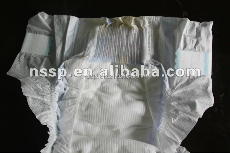 Newly design OEM brand name baby diaper in Guangzhou LB218 baby diaper with tape