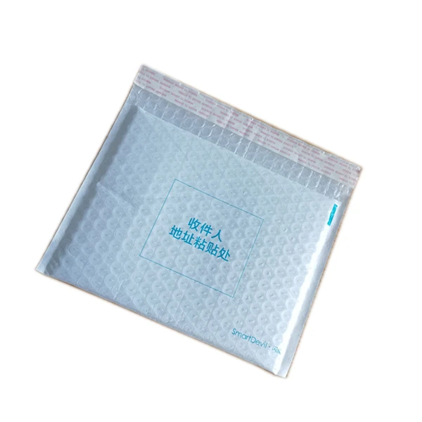 Custom Poly Wrapped Bubble Envelopes With Peel-N-Seal Strip