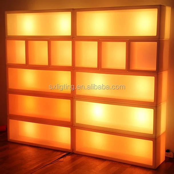 Remote Control LED Wine Cabinet DIY Building Blocks LED Light-up Liquor Shelf Display