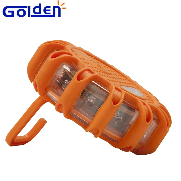 
12+3Pcs AAA battery waterproof magnet yellow amber safety emergency light led road flares 