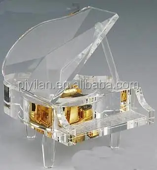  Оригинальная креативная Хрустальная цветная музыкальная шкатулка для пианино подарки детей