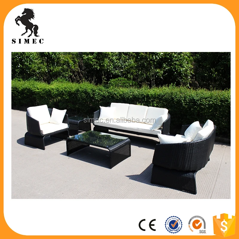 Сплетенные открытый плетеная патио мебель из ротанга