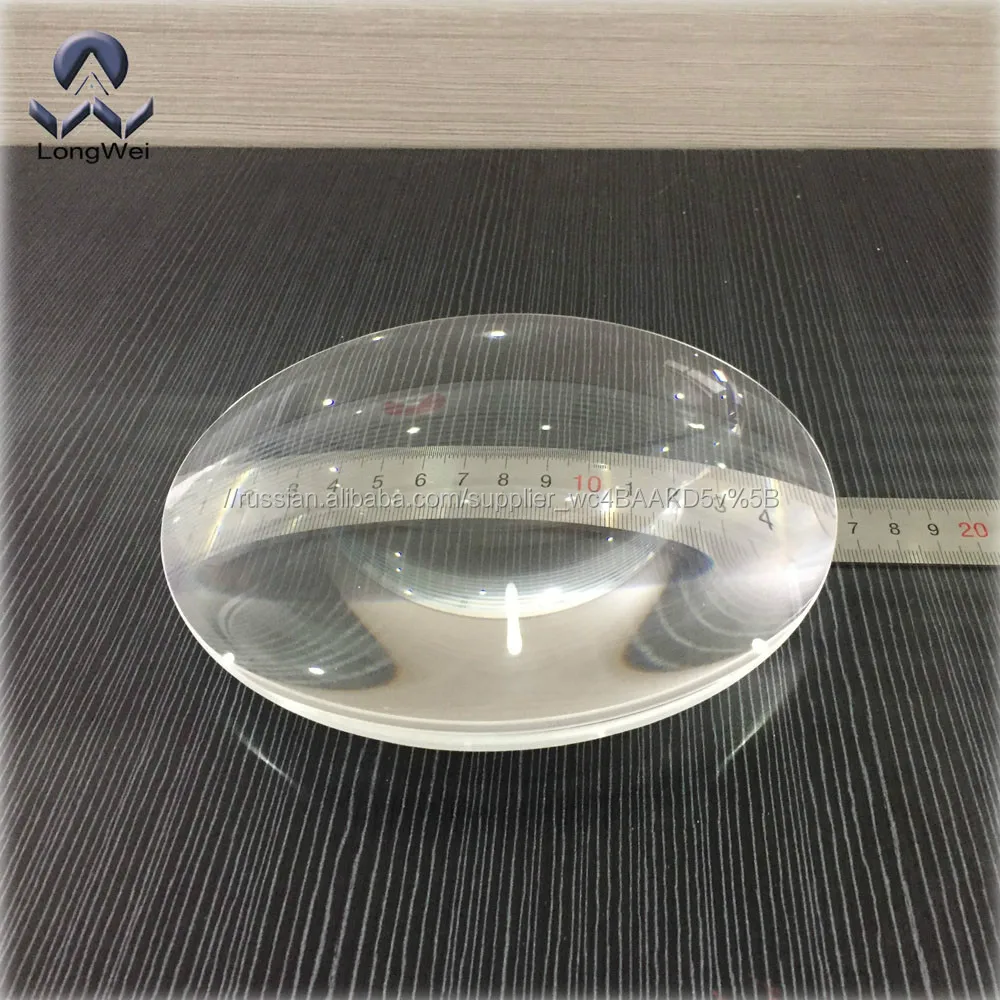 диаметр 165mm сферических стекла biconvex линзы, двойной выпуклый хрусталик за 2 увеличительное стекло высокого качества