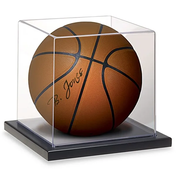 Game Souvenir Cube Box Organizer Stand Showcase Clear Acrylic Display Case For Hat Wig Toy Basketball