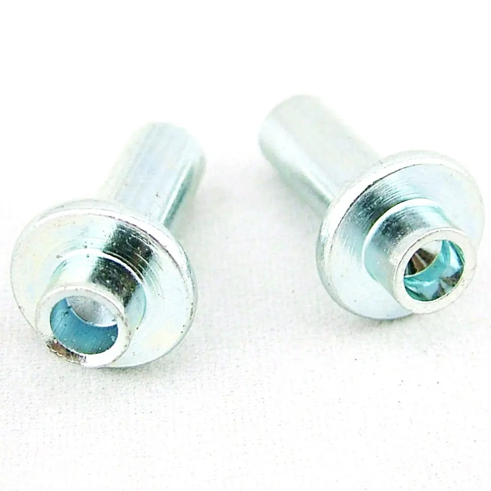 Специальные полутрубчатые заклепки и шпильки с круглой шайбой