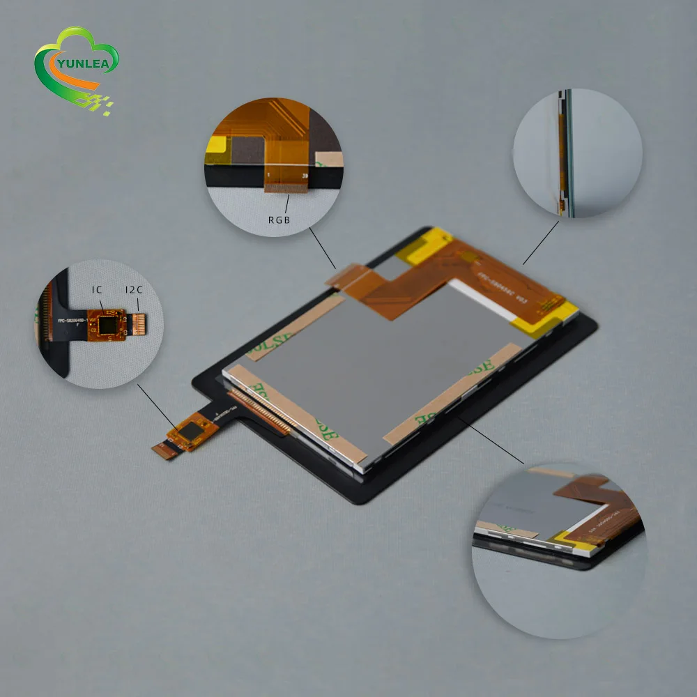 Mstar 2133A 3.5 inch touch screen module LCD touch display with Glass+Glass structure