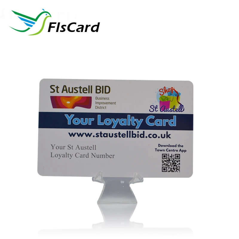 Двусторонняя печать, поддержка карт лояльности из ПВХ с QR-кодом