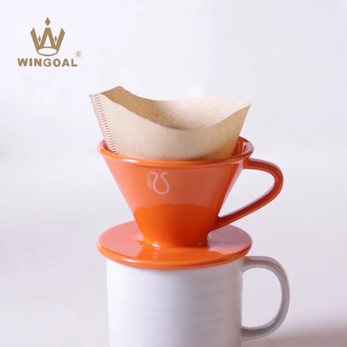 Pour Over Coffee Maker Ceramic Coffee Dipper - Drip Coffee Cone Filter