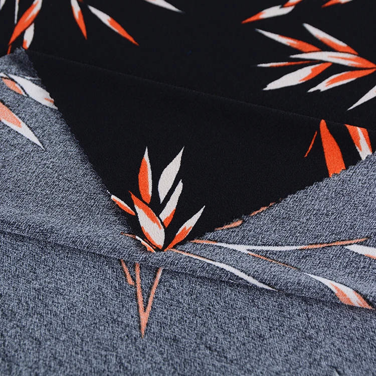 95 polyester 5 elastane custom digital print luxury korea ity fabric for dress woman