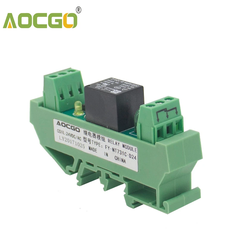 1 канал 10A 250VAC/30VDC DIN рейка крепление триггерный релейный модуль