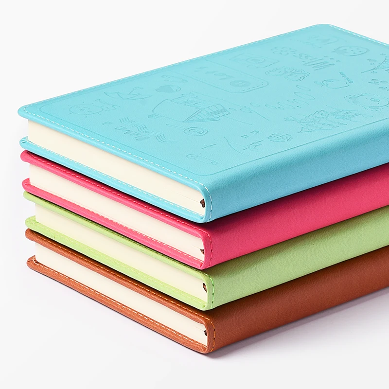 New fashion korea cute A5/A6 PU leather smart pocket notebook and diary student books