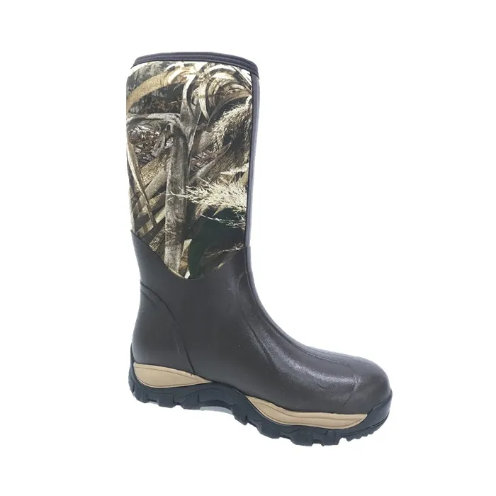 
Army Waterproof Durable Insulated Rubber Boots Camo Neoprene Outdoor Hunting Boots 