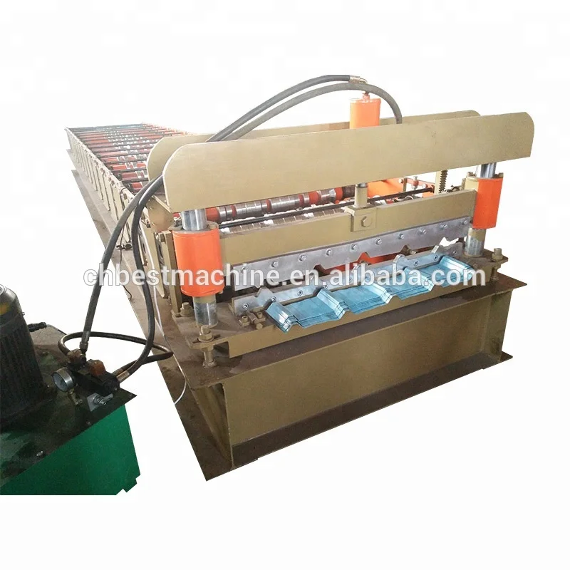 Kenya Metal Trimflute profile roof sheet making roller machine