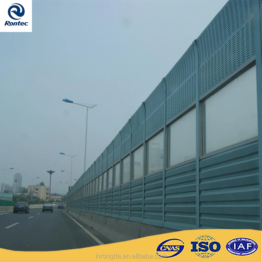 
Railway metal curve sound barrier fence noise barrier wall 