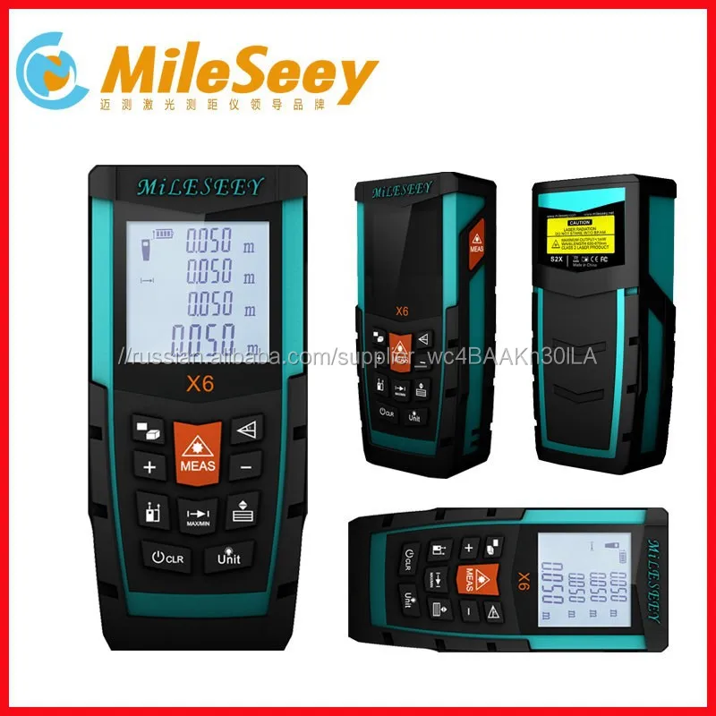 Продвижение завод мультиметр Mileseey X6 70 М цифровой лазерный дальномер лазерный измеритель расстояния