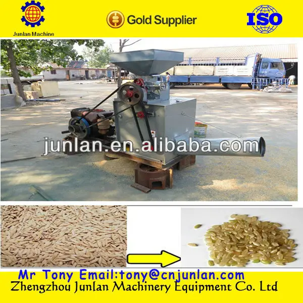 Diesel engine or motor driven rubber roller rice huller