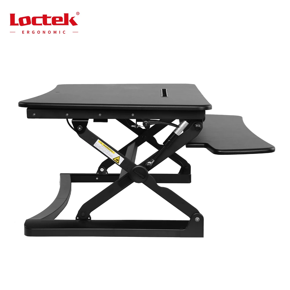 Height Adjustable Desk Gas Spring  X Lift Sit-stand Workstation Desk Converter With Retractable Keyboard Tray Loctek MT101M