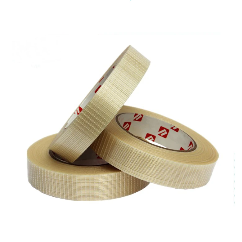 Solvent Based Acrylic Adhesive Polyester Casting Fiberglass Reinforced Tape for Cable Glass cloth fibre tape