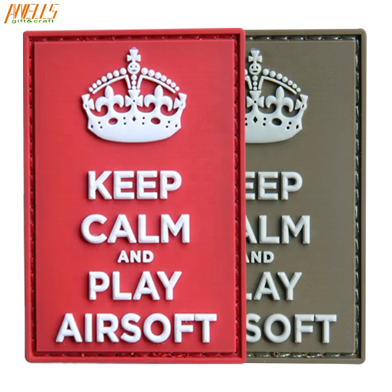 New QualityTactical Flexible Rubber Patch Design With Hook And Loop Back