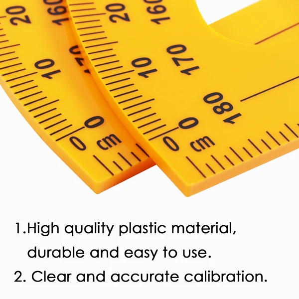 
50cm Plastic Removable Handle Teaching Protractor 