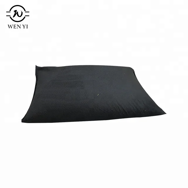 
Self inflating black non-woven flood control sand bag 