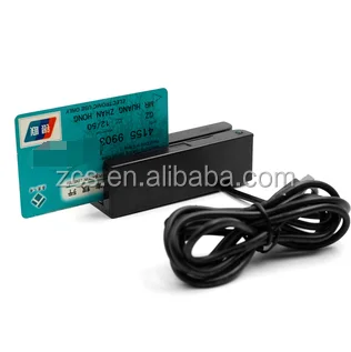 ZCS 90-3 трек программируемый читатель mini card для поддержки Магнитных карт, с USB или Последовательный Порт