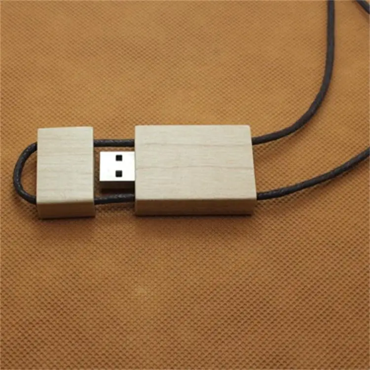 CT8832 Wooden 1G 2G 4G 8G 32G 128G 256G Business Affairs USB Drive Key chain Custom Logo Wholesale