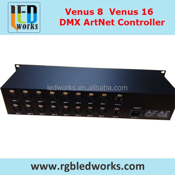 resolume compatible thernet artnet RJ45 connector led box