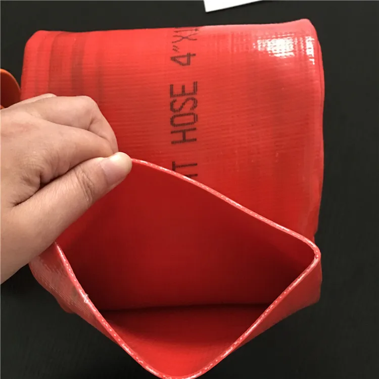 4 inch water pump flat hose,high pressure pipe ,lay flat irrigation hose