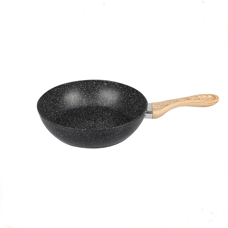 6pcs Granite coating aluminum cooking pot set Durable forged cookware set in kitchen with Stone Coating