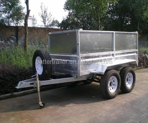 new design Q355 RHS material popular higher sides  tipper trailer,strong chassis box tipper trailer