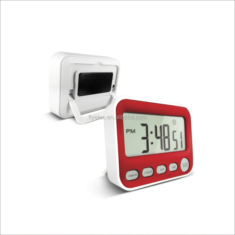 2024 Jumbo LCD pretty modern digital table alarm clock with timer