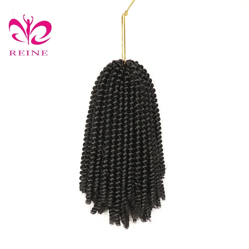 REINE 110g Hot selling Afro Kinky Bulk Synthetic twist marley braiding pre twisted synthetic hair extension for crochet braids