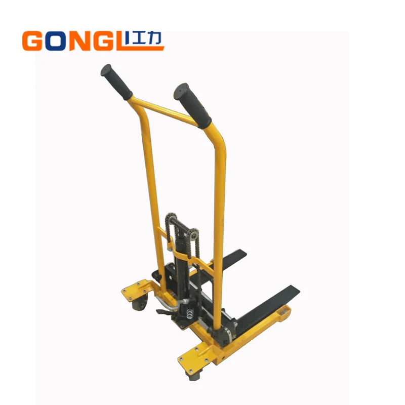 
GL-0058 Caster Wheel Light Lift Truck Lift Height 900mm Load Capacity 200kg Material Handling Equipment 