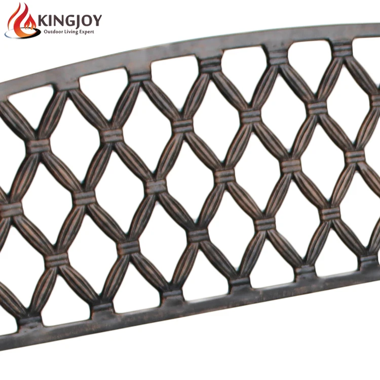 Patio Bronze Cast Iron Garden Bench Outdoor Furniture