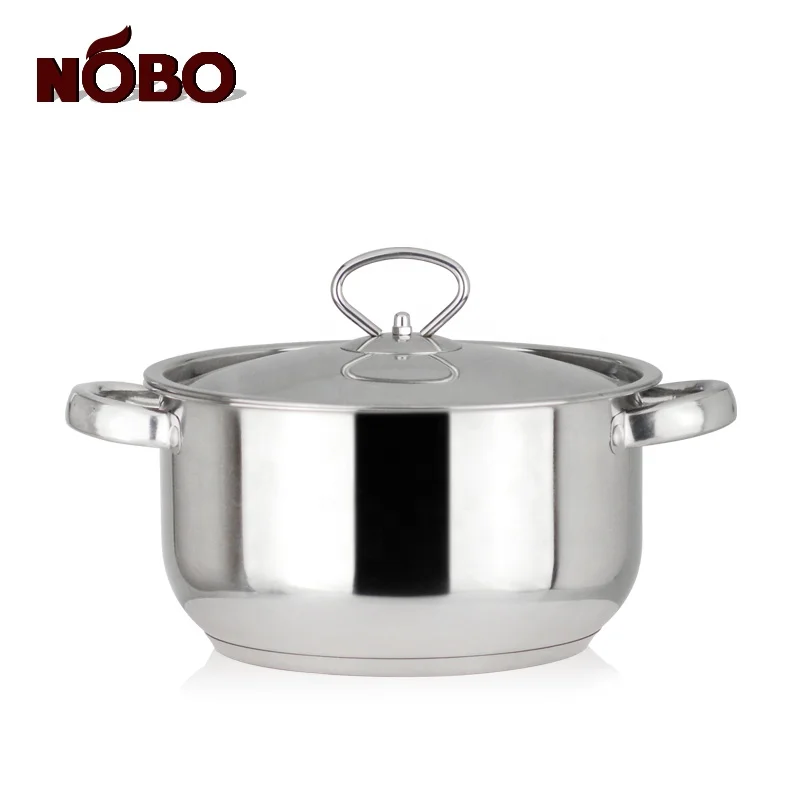 NOBO factory enterprise top selling kitchen pan cooking pot set stainless steel cookware