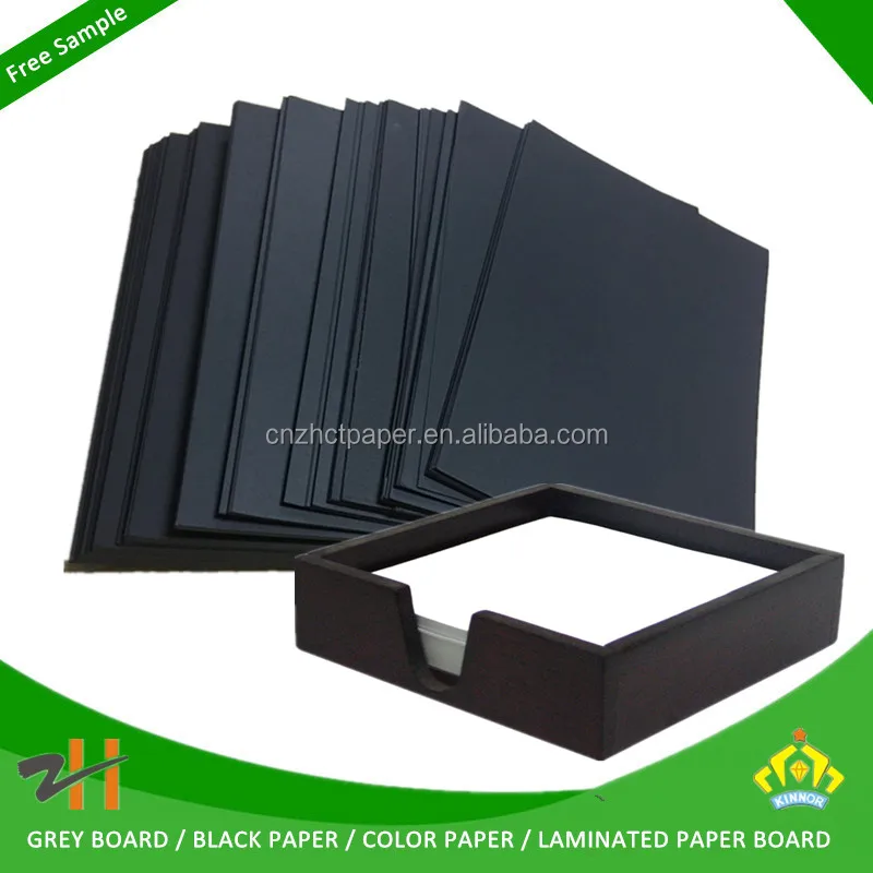 Paper business black kraft paper and black paper board & black chipboard